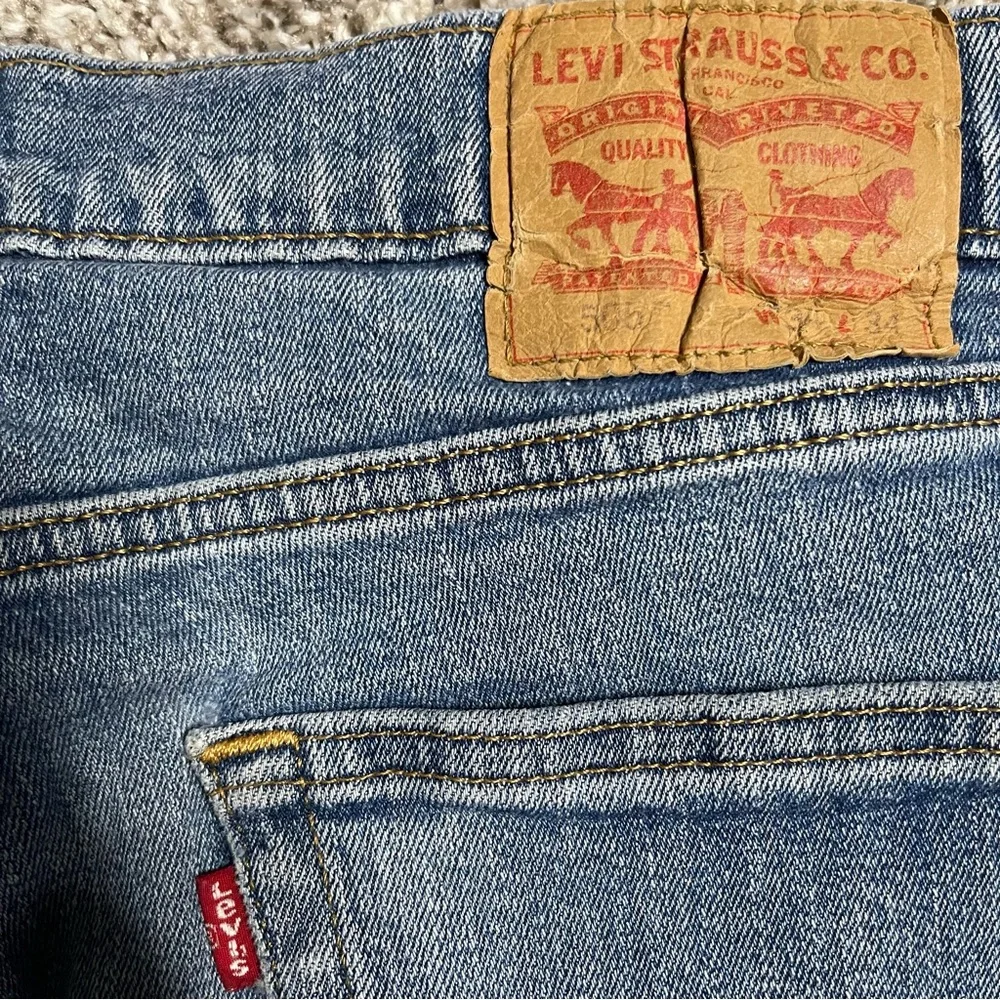 Levi's 505 Regular Fit Straight Leg Stretch Jeans Light Wash Men's 34x34